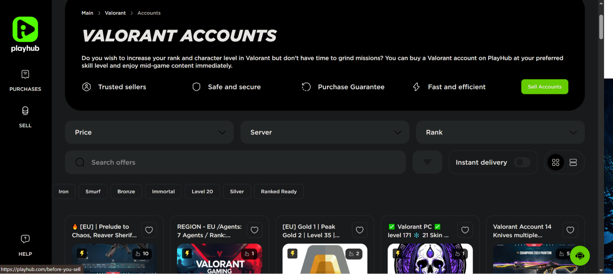 uy a Valorant Account Safely Playhub