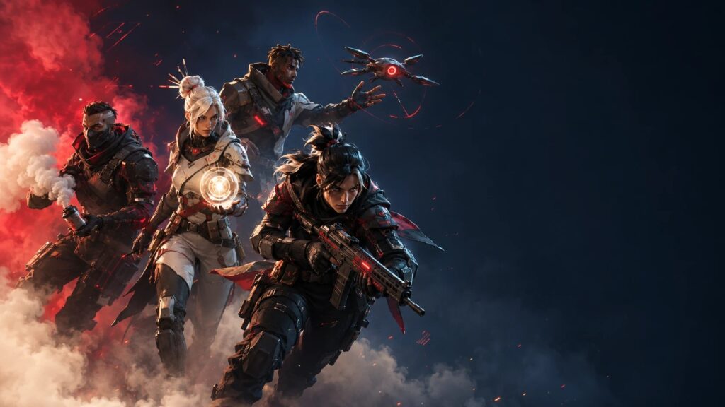 Best low-elo Valorant agents guide cover: a squad of tactical operatives.